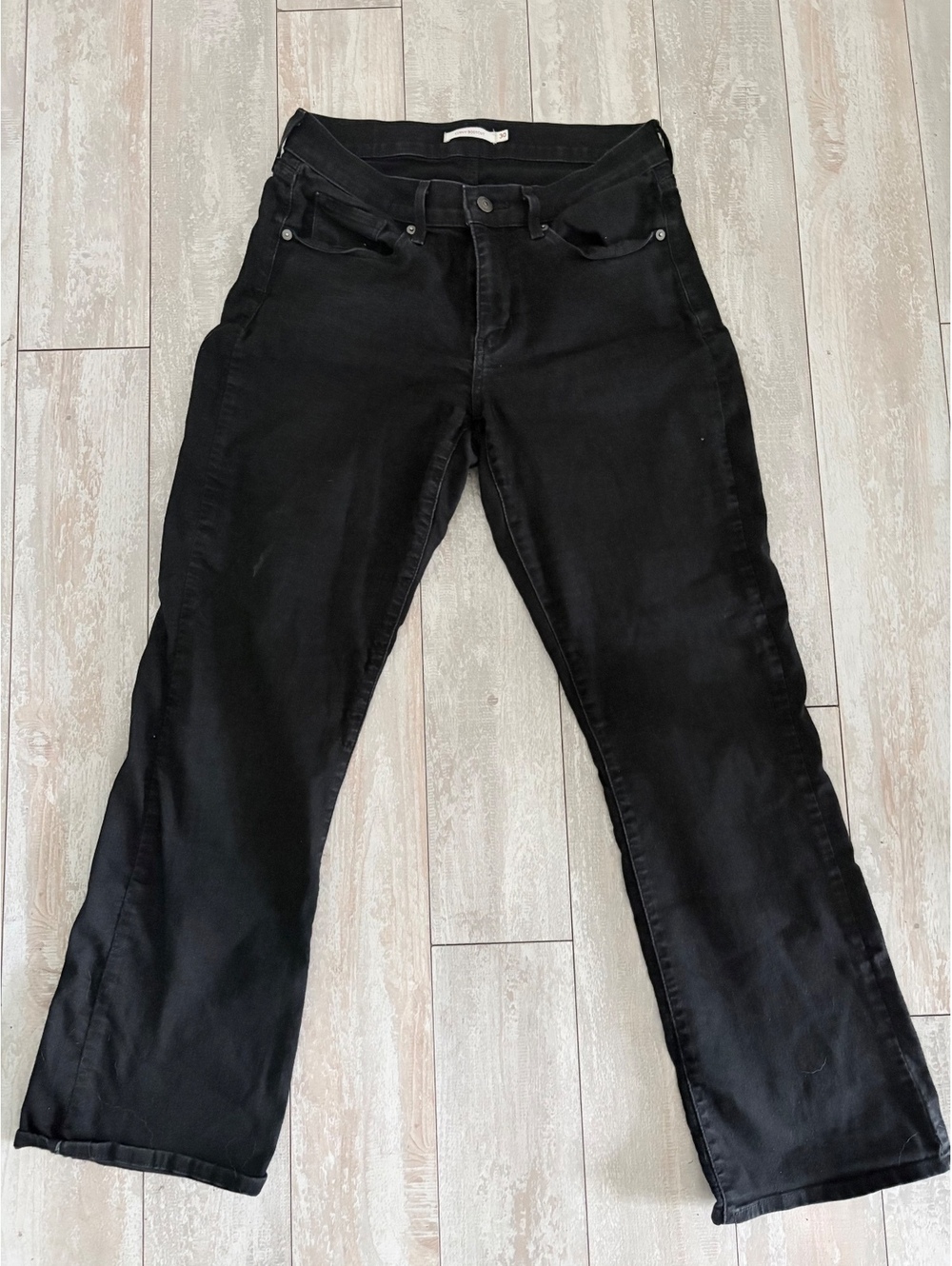 Levi’s Curvy Bootcut Black Jeans Women’s Size 30 Stretch Denim